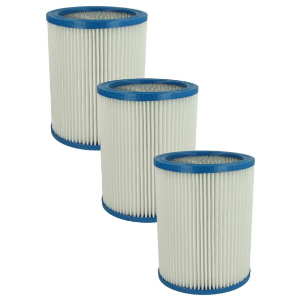 3x Filtro de Cartucho para Aspirador Fein - Substitui 31322765009, 4014586261454