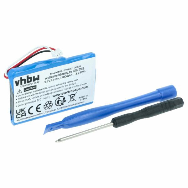 Bateria vhbw para Apple iPod - 1200 mAh 3.7 V Li-Ion (Substitui 616-0183)