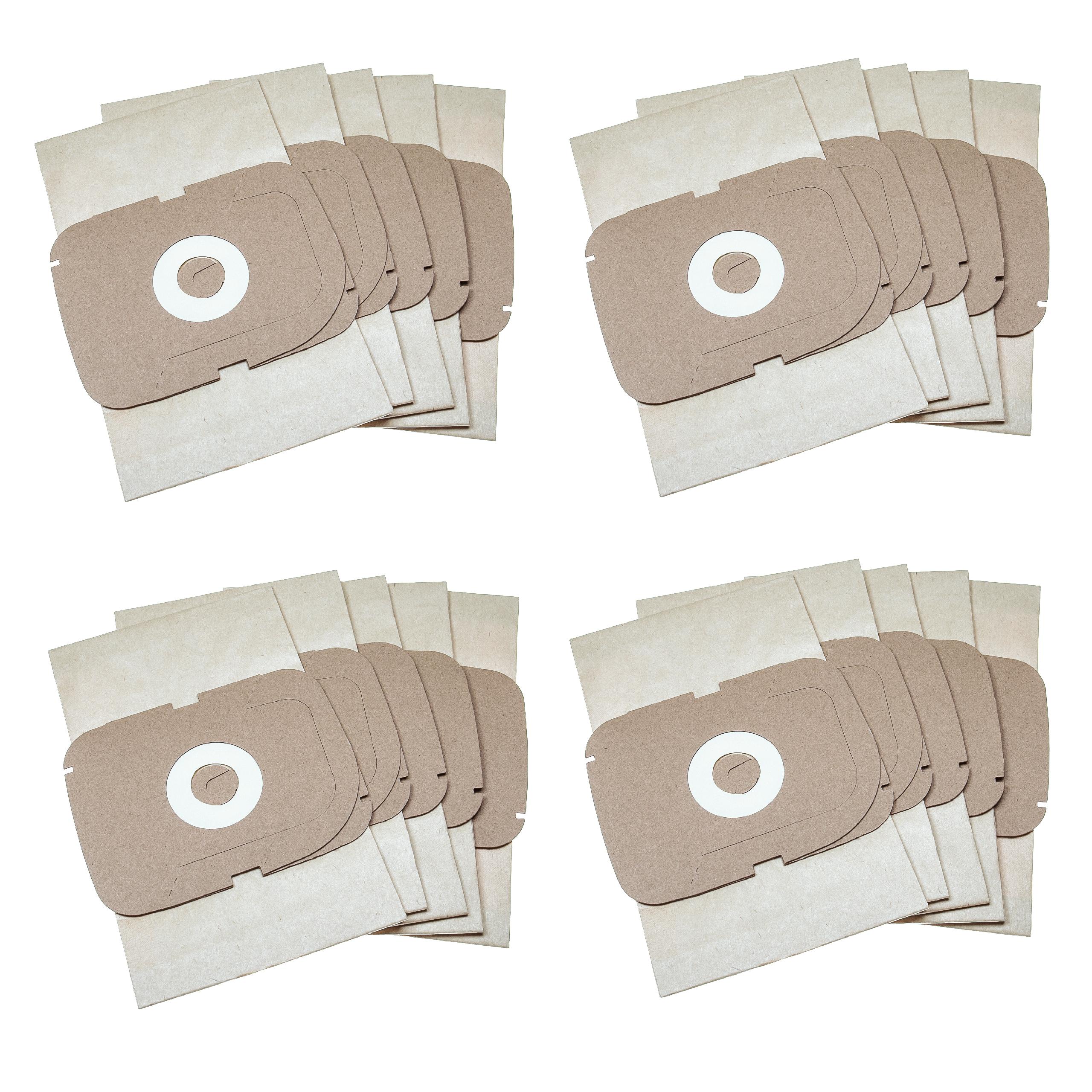 20x Saco para Aspirador vhbw para Lux AP11, Intelligence, S115 - Papel