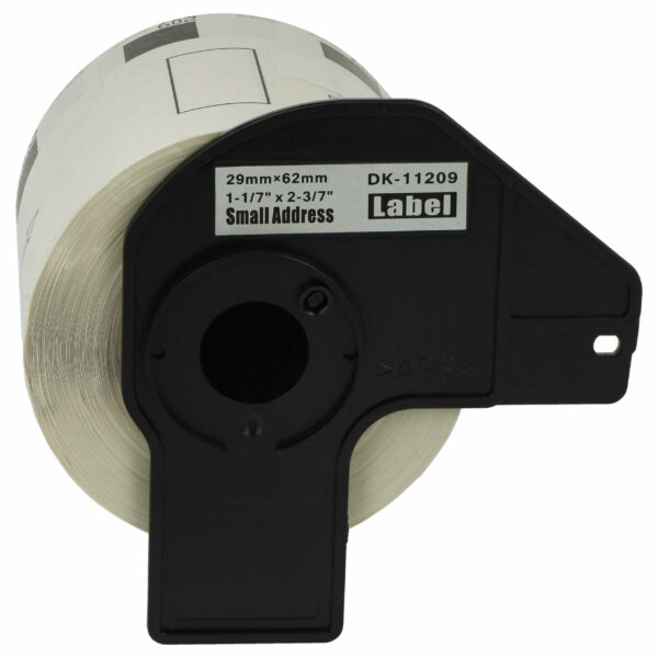 Rolo de Etiquetas Compatível com Brother DK-11209 - Premium 62 mm x 29 mm + Suporte