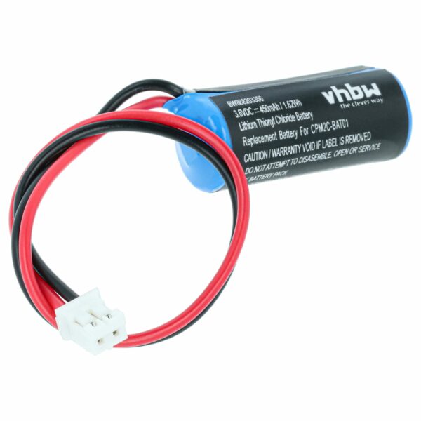 Bateria para Controlador Industrial Omron CPM2C-BAT01 - 450mAh 3.6V Li-SOCl2 vhbw