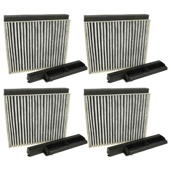 4x Filtro de Carvão Ativado vhbw para Exaustor Bosch, Siemens, Neff