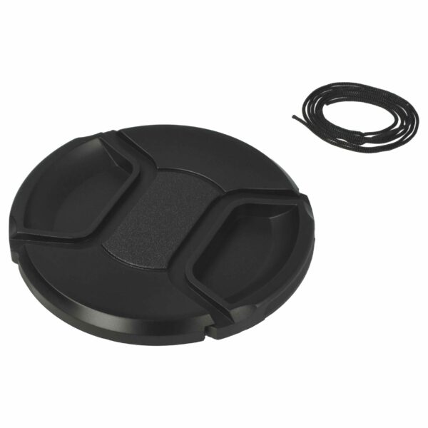 Tampa Objetiva 77 mm para Câmara - com Pega Interior, Plástico, Preta