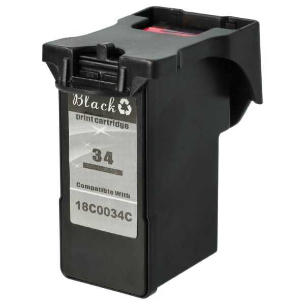Cartucho de Tinta Compatível Lexmark 32, 18C0034, 18C0032 - Preto, Recarregado 22 ml vhbw