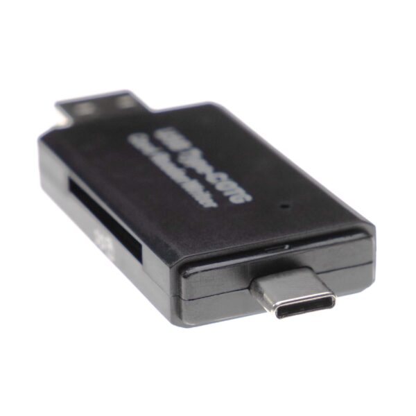 Leitor de Cartões SD vhbw para Micro-SD e Mini-SD - Com Tampa Protetora