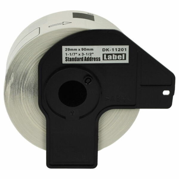 Rolo de etiquetas compatível com Brother DK-11201 - Premium 29 mm x 90 mm + Suporte