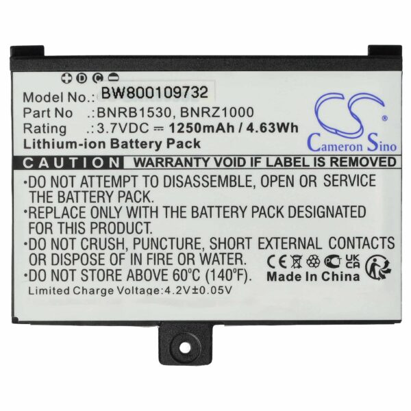 Bateria vhbw para E-Book Reader Barnes & Noble / Pocketbook (1250 mAh, 3.7 V, Li-Ion)