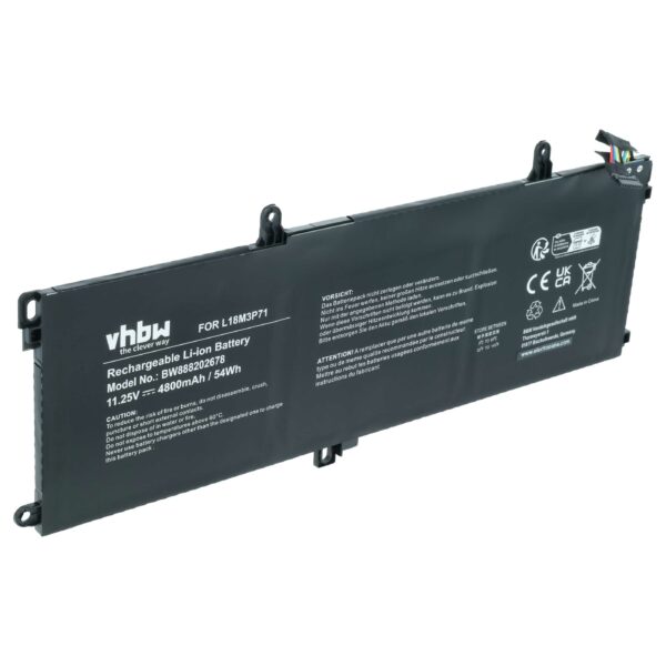 Bateria vhbw para Lenovo ThinkPad T14 T15 T490 T590 4800 mAh 11.25 V