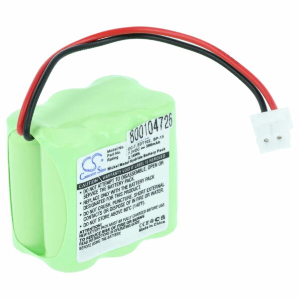 Bateria vhbw para Coleira Dogtra 37AAAM6YMX, DC-7, EDT102, 40AAAM6YMX, BP-15, BP15RT - 300 mAh 7.2 V NiMH