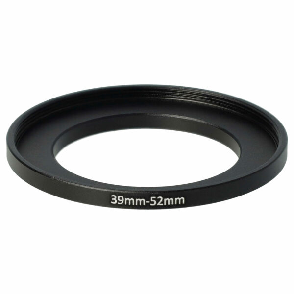 Adaptador de Anel Step-Up 39mm para 52mm para Objetivas de Câmara - vhbw