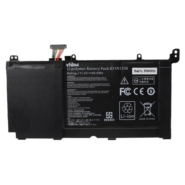 Bateria vhbw para Asus 0B200-00450400, 0B200-00450100 - 4000 mAh 11.4 V Li-polymer