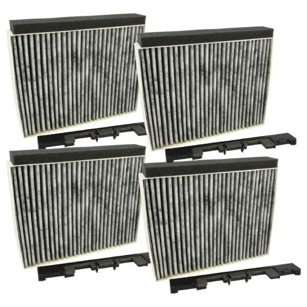 4x Filtro de carvão ativado vhbw para exaustor Bosch, Siemens, Junker & Ruh