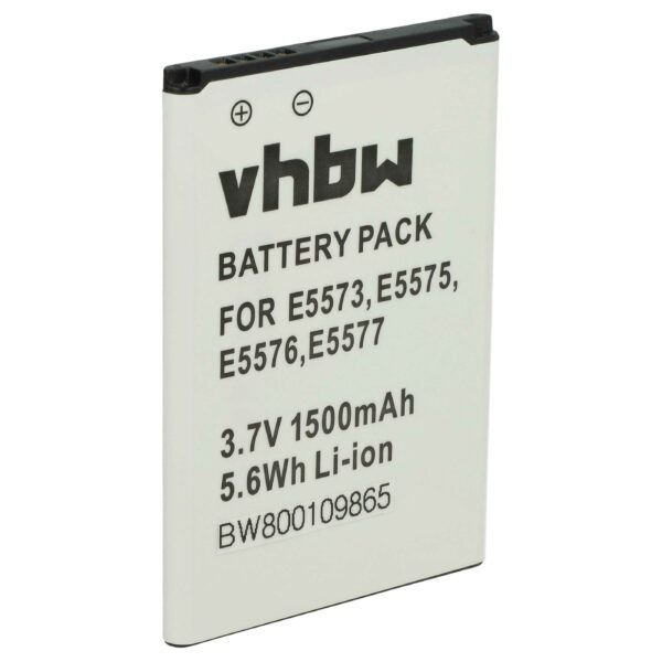 Bateria para Router Móvel Huawei HB434666RBC, HB434666RAW - 1500 mAh 3.7 V Li-Ion vhbw