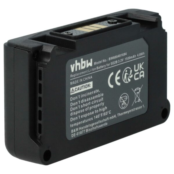 Bateria vhbw para Sistema Wireless Sony SD2B, BATC-4AA - 1500 mAh 3.2 V Li-Ion