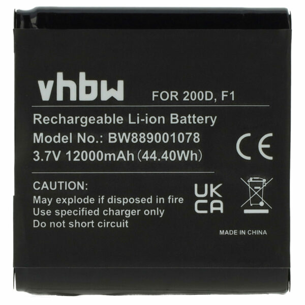 Bateria vhbw para Rádio DAB Pure ChargePAK F1 - 12000 mAh 3.7 V Li-Ion