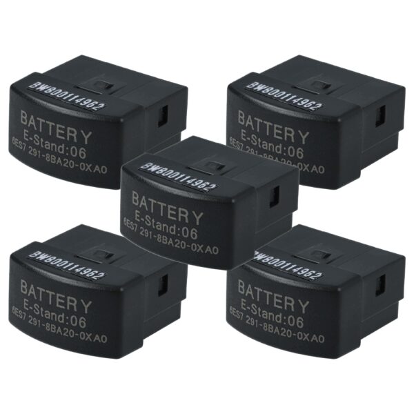 Módulo de Baterias de Substituição vhbw para Siemens 6ES7291-8BA20-0XA0 - 5 Unidades Li-Ion 30 mAh 3 V