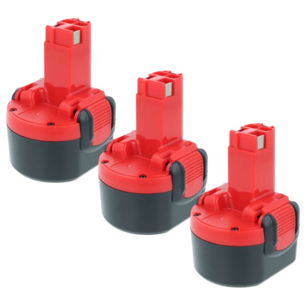Bateria vhbw 9.6V 3300 mAh NiMH para Ferramentas Bosch (substitui 2607335260, 2607001380) - Pack 3x