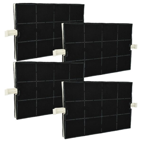 Filtro de Carvão Ativado vhbw para Coifa Bosch Neff 351210 - Pack de 4 Unidades