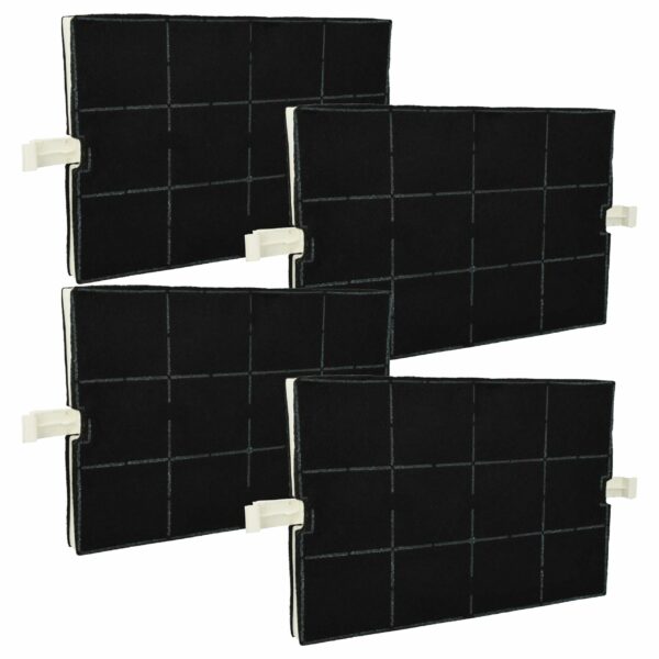 Filtro de Carvão Ativado vhbw para Coifa Bosch Neff 351210 - Pack de 4 Unidades
