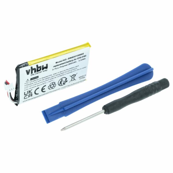 Bateria vhbw para MP3 Apple - 900 mAh 3.7V Li-Ion (616-0206, 616-0183)