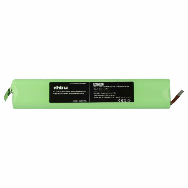 Bateria vhbw para Persiana Velux 946987, 946930, 946933 - 1800 mAh 10.8 V NiMH