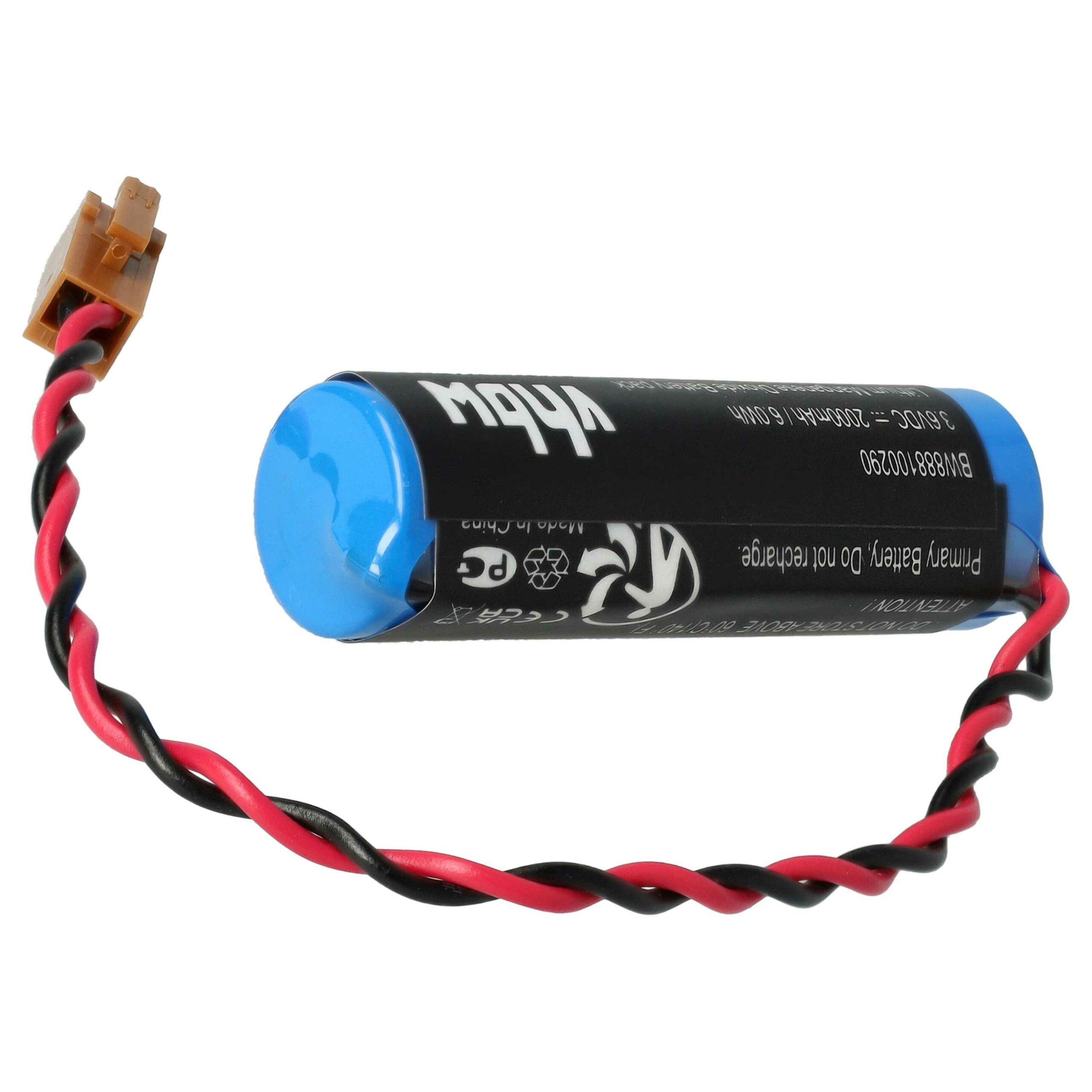 Bateria vhbw para Controlador CNC 5x (substitui Toshiba ER6V, JAE2P) - 2000 mAh 3.6 V Li-MnO2 - Image 2
