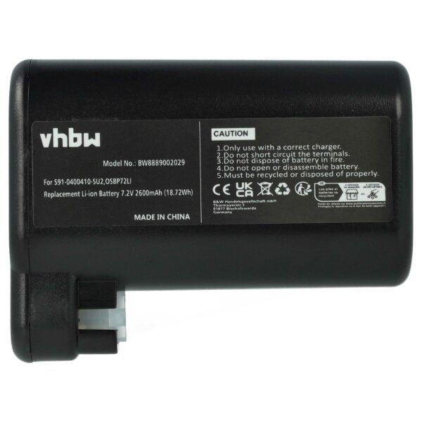 Bateria vhbw 2600mAh 7.2V Li-Ion para Electrolux AEG S91-0400410-SU2 OSBP72LI