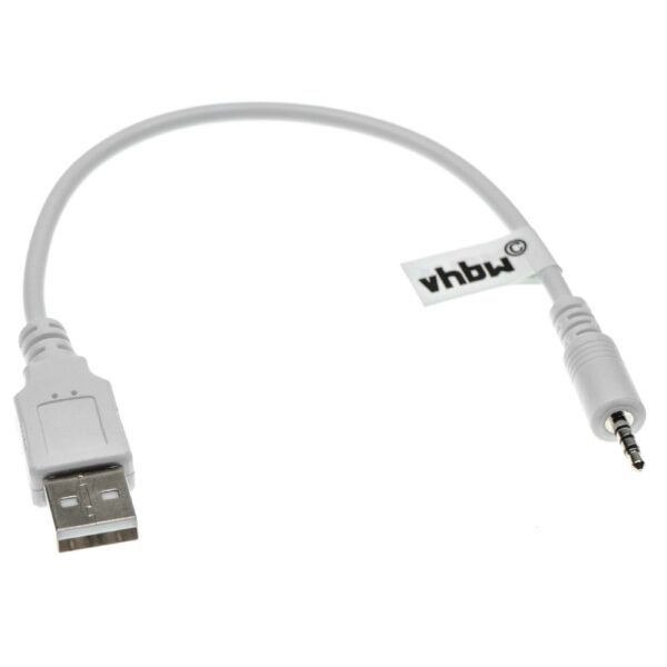 Cabo USB para Carregamento de Auscultadores AKG / JBL / Harman Kardon E40BT com Ficha Jack 2.5 mm