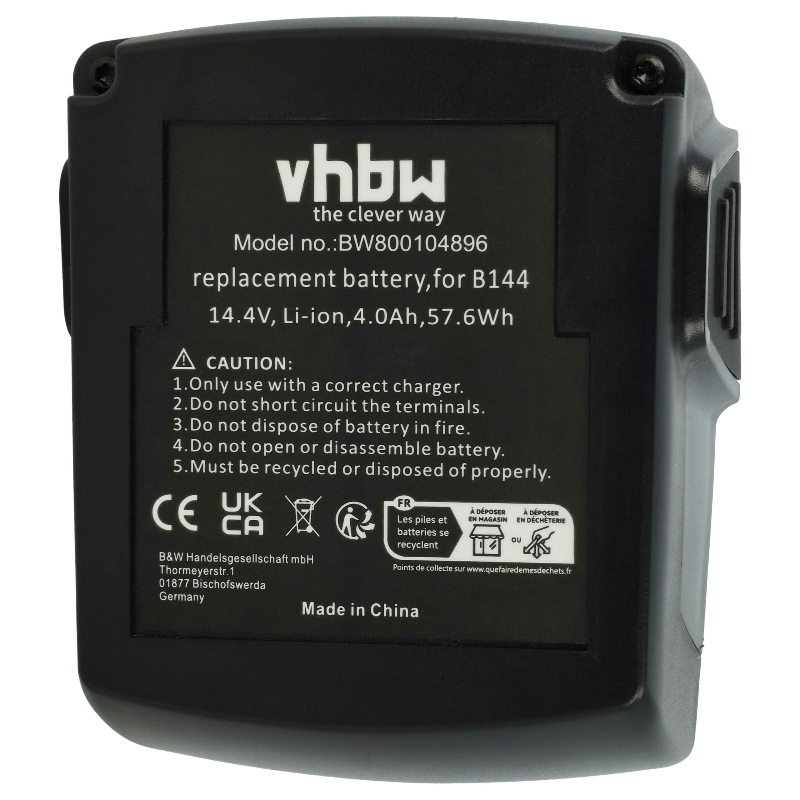 Bateria vhbw para Hilti 273114, B144, B144/2.6 - 14.4V, 4000 mAh, Li-Ion - Image 3
