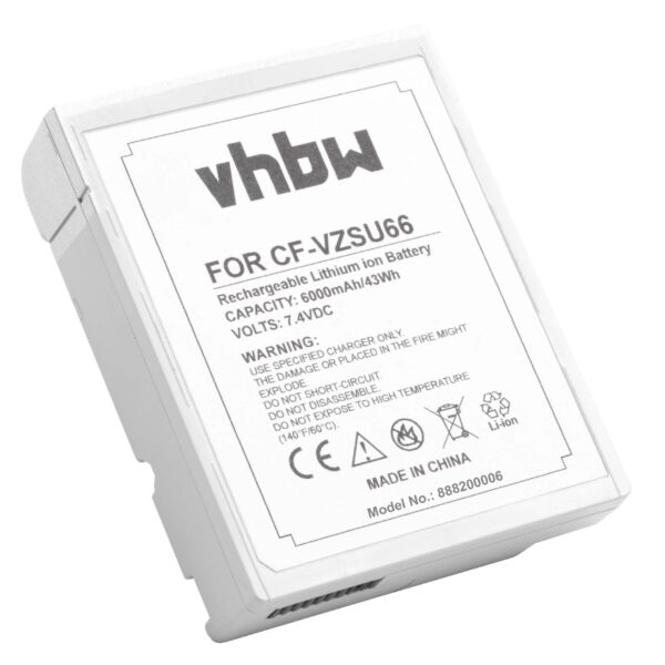 Bateria vhbw para Panasonic CF-VZSU66 / CF-VZSU66U - 6000 mAh 7.4 V Li-Ion