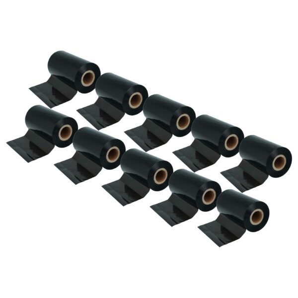 10x Fita de Transferência Térmica vhbw para Citizen, Zebra e outras - 110 mm x 300 m, Wax Resin