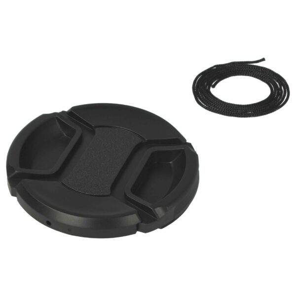 Tampa Objetiva 58 mm para Câmara - Plástico Preto com Pega Interior