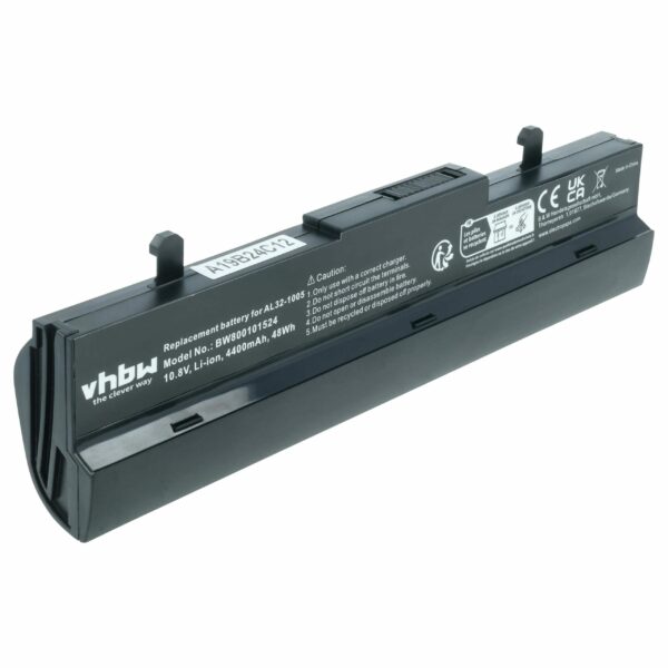 Bateria para Notebook Asus vhbw 4400 mAh 11.1V Li-Ion - Substitui 70-OA1B1B2100, 0B20-00KA0AS, 90-OA001B9000