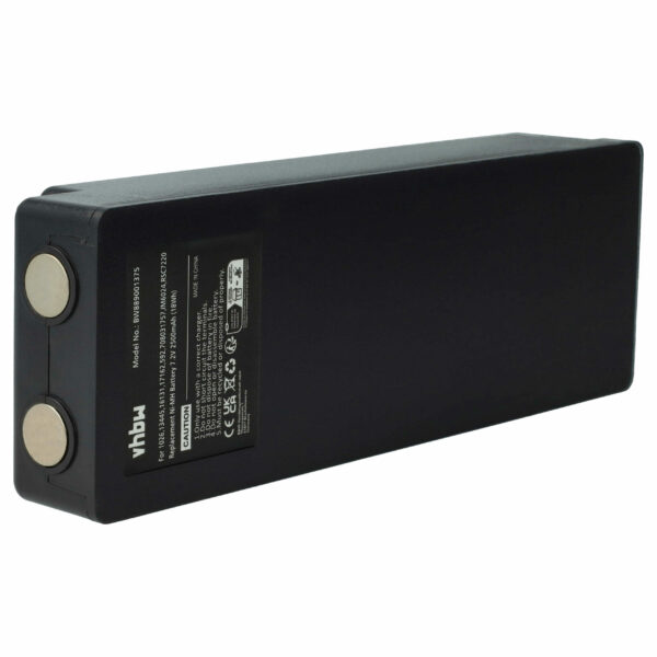 Bateria de Substituição vhbw para Comando Remoto Industrial Palfinger - 2500 mAh