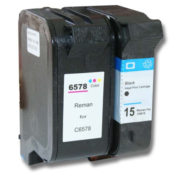 2x Tinteiros vhbw para HP Color Copier 500 - Preto e Cores