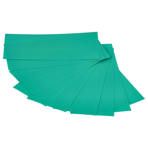 10x Manga Termorretrátil vhbw para Células de Bateria 18650 - Verde