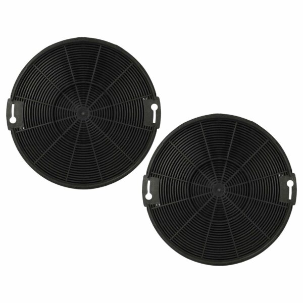 2x Filtro de Carvão Ativado Compatível com Beko 9197059543 para Exaustor Zanussi - 15 cm