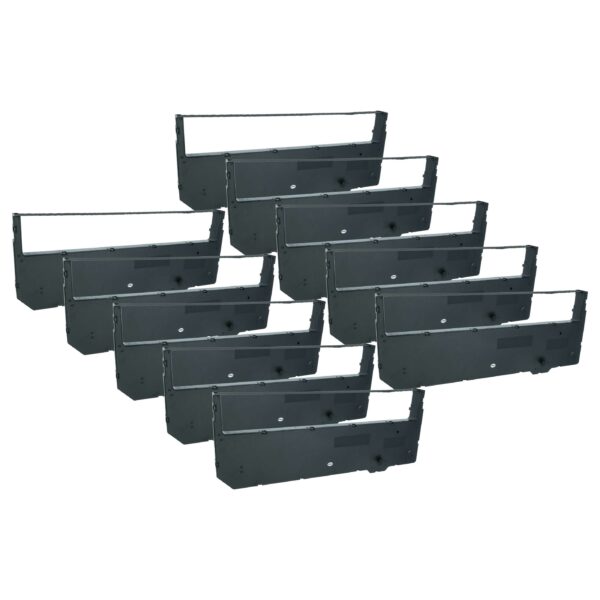 Pack de 10 Fitas de Tinta vhbw para Tally Genicom MT600, MT645, T6045 - Preto