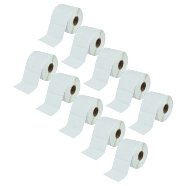 10x Rolo de Etiquetas vhbw para Zebra GK420d, GK420t, GK430t - 31,7 mm x 57,15 mm