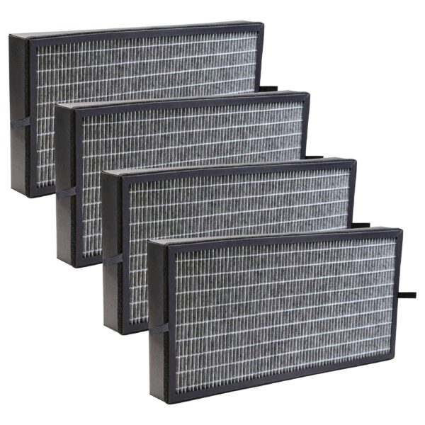 4x Filtro HEPA para Humidificador Kärcher AF 100 - Carvão Ativado vhbw