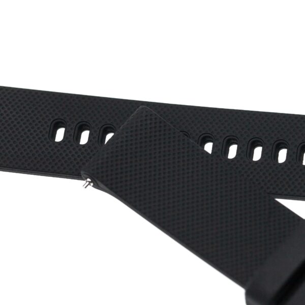 Pulseira de Silicone para Smartwatch Garmin - 18mm, Preta (10.7 + 8.2 cm)