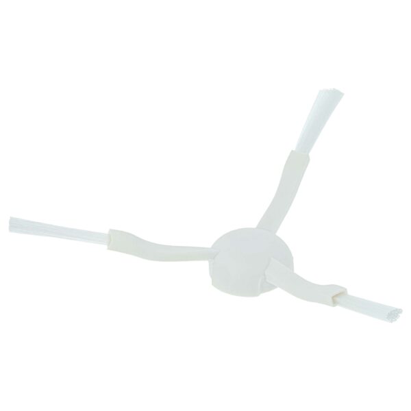 Escova lateral compatível com Dreame, Xiaomi Mijia 1C e robôs aspiradores - 3 braços, branca