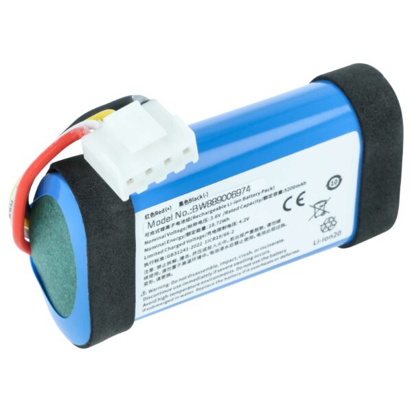 Bateria vhbw substitui JBL C1146A9 para Coluna JBL Authentics 300 - Li-Ion 5200 mAh