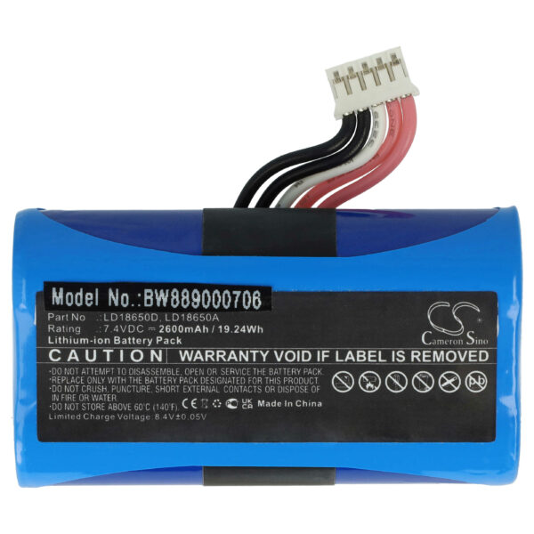 Bateria vhbw para Newland / Ingenico / Landi Barcode Scanner POS 2600 mAh 7.4 V