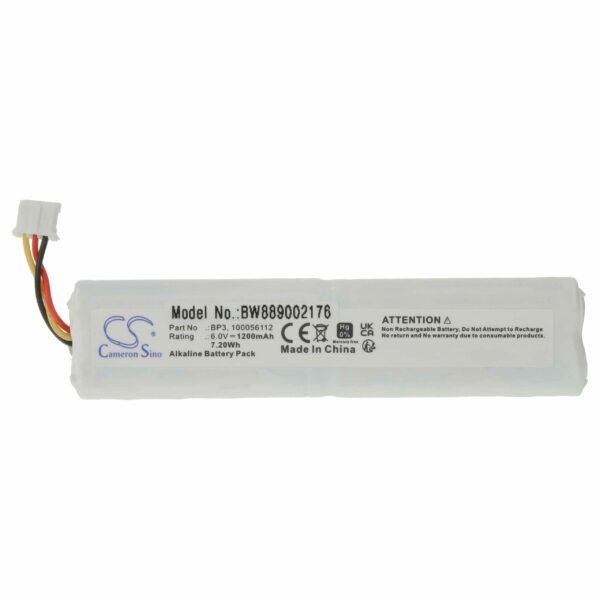 Bateria vhbw para Telenot BP3 - 1200 mAh 6 V Alcalina