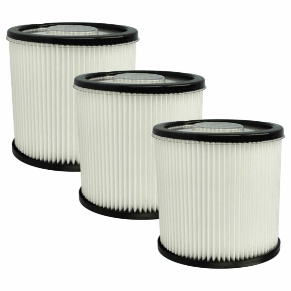 3x Filtro de substituição vhbw para Scheppach 7907709701, 4014915222866 - Classe F7