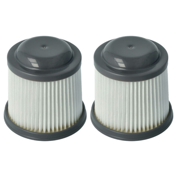 2x Filtro de Cartucho Substituição Black & Decker PVF110 para Aspiradores Black & Decker vhbw
