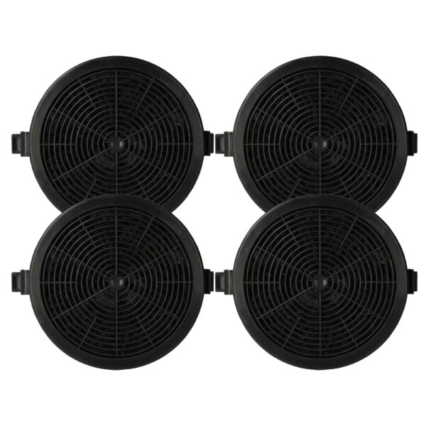 4x Filtro de Carvão Ativado para Coifa Klarstein 10035567 - 11.2 cm vhbw