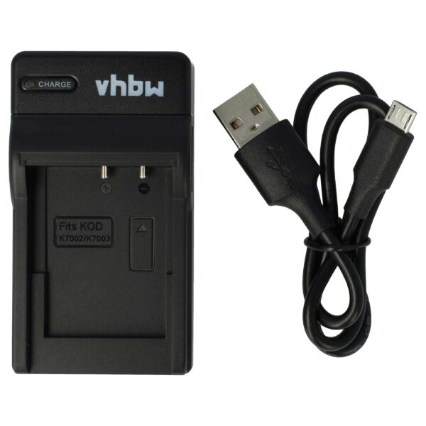 Carregador USB-C + Cabo para Kodak EasyShare V803, V1003, M380, M381 - vhbw