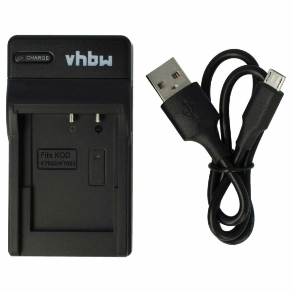 Carregador USB-C + Cabo para Kodak EasyShare V803, V1003, M380, M381 - vhbw